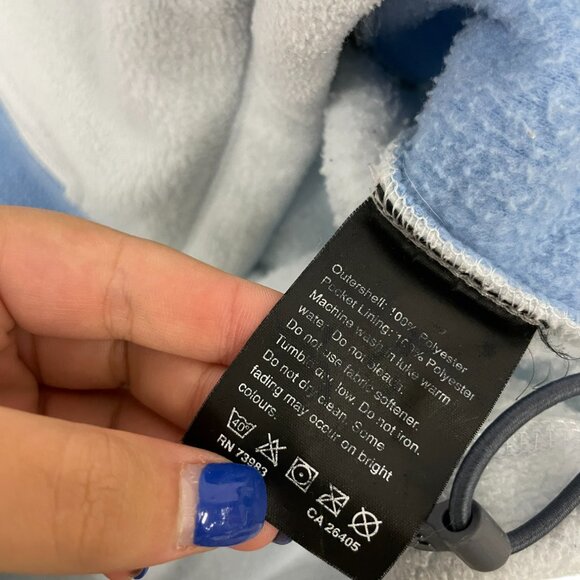 Helly Hansen Young Adult White Blue Full Zip Fleece Jacket With Pockets 16Yrs - Picture 4 of 10